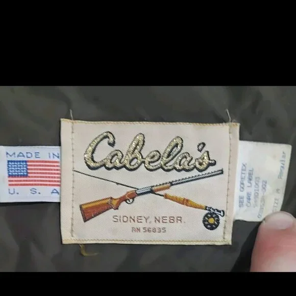Vintage Camouflage jacket frogskin Cabela's Adult Medium camo coat